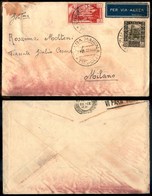 1968 COLONIE - LIBIA - STORIA POSTALE - Zuara Marina Tripoli 21.9.40 (pti 10) - Valori Gemelli (51+28Aerea) Su Aerogramm - Other & Unclassified