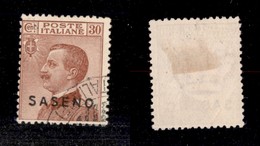 2094 COLONIE - SASENO - 1923 - 30 Cent Michetti Soprastampato (5) - Usato (180) - Other & Unclassified