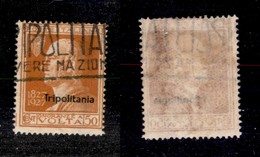 2119 COLONIE - TRIPOLITANIA - 1927 - 50 Cent Volta Soprastampato (44) -usato (35) - Other & Unclassified