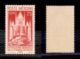 2268 VATICANO - VATICANO - 1936 - 75 Cent Stampa Cattolica (51) - Gomma Integra - Other & Unclassified