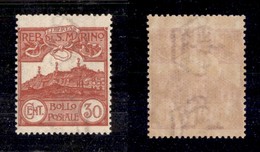 2311 SAN MARINO - SAN MARINO - 1903 - 30 Cent Veduta (39) - Gomma Integra (50) - Andere & Zonder Classificatie