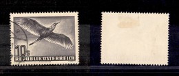 2367 ESTERO  - AUSTRIA - 1953 - 10 Shilling Uccelli Posta Aerea (987) - Usato (60) - Autres & Non Classés