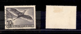 2367 ESTERO  - AUSTRIA - 1953 - 10 Shilling Uccelli Posta Aerea (987) - Usato (60) - Other & Unclassified