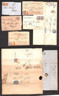 2368 ESTERO  - AUSTRIA - 1860/1866 - Diciannove Lettere (quattro Raccomandate) Con Affrancature Del Periodo Per Territor - Autres & Non Classés
