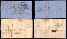 2382 ESTERO  - AUSTRIA - Levante Austriaco - Costantinopoli - Due Lettere Per Livorno Del 1840 E 1855 - Tassate - Autres & Non Classés