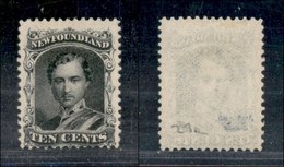 2394 ESTERO  - CANADA - Newfoundland - 1866 - 10 Cent (18 - Carta Bianca) - Senza Gomma - Autres & Non Classés