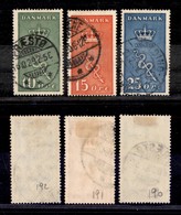 2410 ESTERO  - DANIMARCA - 1929 - Pro Opere Contro Il Cancro (177/179) - Serie Completa Di 3 Valori - Usati (50) - Autres & Non Classés