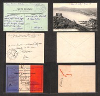 2456 ESTERO  - FRANCIA-VARIE - 1908/1916 - Marina Francese - Una Busta Per Roma + Una Cartolina Per Nizza + Un Lasciapas - Autres & Non Classés