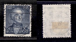 2507 ESTERO  - GERMANIA  - BRD - 1953 - 30 Pfenning 150° Justus Von Liebig (166) - Usato (25) - Autres & Non Classés