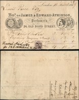 2541 ESTERO  - GRAN BRETAGNA - Fiscali - Londra 1869 (10 Marzo) - Ricevuta Con 1 Penny Fiscale - Da Esaminare - Autres & Non Classés