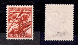 2704 ESTERO  - NORVEGIA - 1941 - 20 Ore + 80 Ore Pro Legione Norvegese (236) - Usato (80) - Autres & Non Classés