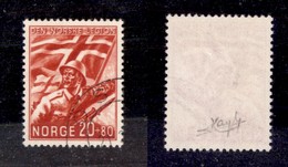 2704 ESTERO  - NORVEGIA - 1941 - 20 Ore + 80 Ore Pro Legione Norvegese (236) - Usato (80) - Other & Unclassified