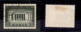 2705 ESTERO  - NORVEGIA - 1941 - 1 Krone Università Oslo (258) - Usato (50) - Other & Unclassified