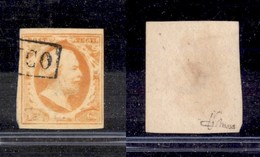 2708 ESTERO  - OLANDA - 1852 - 15 Cent Guglielmo III Giallo Arancio (3a) - Corto A Destra - Usato (140) - Autres & Non Classés