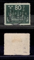 2740 ESTERO  - SVEZIA - 1924 - 80 Ore 8° Congresso UPU (155w) - Usato (40) - Other & Unclassified