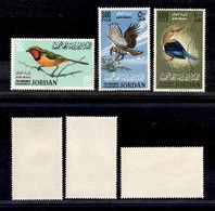 2805 TEMATICA - FLORA E FAUNA - Giordania - 1964 - Uccelli Posta Aerea (490A/492A) - Serie Completa Di 3 Valori - 1000 F - Other & Unclassified