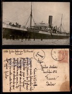 2888 CARTOLINE - NAVI-MARINA - Piroscafo Aleardi - Fotografica - Bloccato Tra I Ghiacci Del Danubio 1928 - Viaggiata FP - Autres & Non Classés