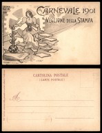 2899 CARTOLINE - COMMEMORATIVE - Carnevale 1901 Roma - Veglione Della Stampa - Illustrata Marchetti - Nuova FP (80) - Other & Unclassified