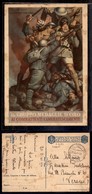 2982 CARTOLINE - FRANCHIGE MILITARI - 1941/42 - Boccasile - Due Sono Caduti (F64/5) - Gruppo Medaglie D'oro - Viaggiata  - Other & Unclassified