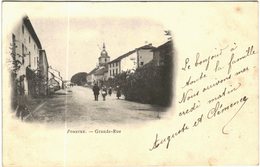 Carte Postale Ancienne De POUXEUX-Grande Rue - Pouxeux Eloyes