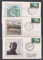 AAT 1991/1992 Antarctic Treaty 2v 8  FDC "Silk" Casey, Davis, Mawson, Macquerie Isl. (38457) - FDC