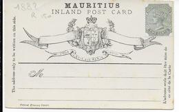 MAURITIUS - 1882 - CARTE PRECURSEUR ENTIER NEUVE - Mauritius (...-1967)