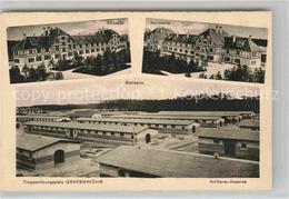 42811213 Grafenwoehr Truppenuebungsplatz Artillerie Kaserne Stallseite Panorama - Grafenwoehr