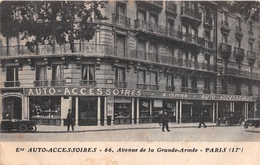 PARIS  - Carte Publicitaire De L'Etablissement " Auto-Accessoires " 66 Avenue De La Grande-Armée , Maison " A. Olivier " - Arrondissement: 17