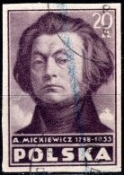 POLAND 1947 Polish Culture -20z. Mickiewicz (poet) FU - Sin Clasificación