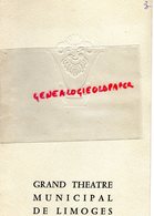 87- LIMOGES- PROGRAMME GRAND THEATRE MUNICIPAL-OCTOBRE 1963- VALSES DE VIENNE-JOHANN STRAUSS- YERRY MERTZ-ANNE THIEBAUX- - Programmes