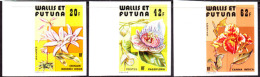 Wallis & Futuna (1979) Orchids. Set Of 3 Imperforates.  Scott Nos 235-7, Yvert Nos 238-40. - Non Dentellati, Prove E Varietà