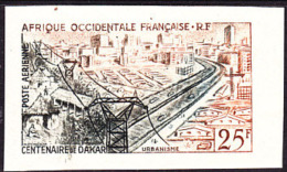 Delcampe - French West Africa (1958) Dakar Centennial.  Trial Color Proof.  Scott No C24, Yvert No PA24. - Altri & Non Classificati