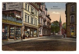 CPA Witten Rhénanie Nord Palatinat Allemagne Deutschland Breddestrasse Enseigne Friedrich Reineke Cramers Kunstanstalt - Witten