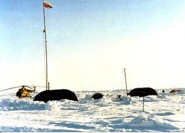 RUSSIE. Carte Postale. Base Bornéo Franco-Russe. - Scientific Stations & Arctic Drifting Stations