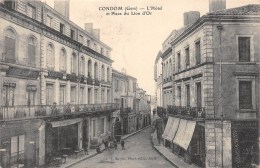 Delcampe - GERS  32  CONDOM    L'HOTEL ET PLACE DU LION D'OR - Condom