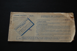 Carnet De Chèques Anciens CHEQUES POSTAUX 1960 - Chèques & Chèques De Voyage