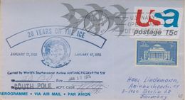 USA 1975 Aerogramme Carried By World's Souternmost Airline Si Cmdr (38481) - Polar Flights