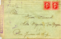Carta De Barcelona A Francia 1937 Censura. Llegada Ver 2 Scan - Bolli Di Censura Repubblicana