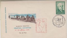 Argentina 1964 Objetivo Antartida Mar Del Plata Cover (38492) - Other & Unclassified