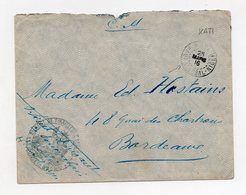 !!! PRIX FIXE : HAUT SENEGAL ET NIGER, LETTRE EN FRANCHISE DE 1916 POUR BORDEAUX, CACHET DE KATI - Lettres & Documents