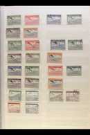 1925-50 AIR POSTS COLLECTION CAT £800+  Includes 1925 Set (less The 1fr) Fine Used, 1925 "Rep. Shqiptare" Overprints Com - Albania