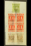 NEW SOUTH WALES  REVENUE STAMPS - FAMILY ENDOWMENT 1932 (Stamp Duty Types Overprinted In Pale Green) Piece Bearing 5d Pu - Other & Unclassified