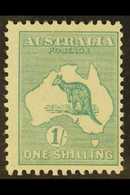 1915-27  1s Blue-green, Die IIB, Third Watermark, VARIETY "1" For First "I" In "SHILLING," Brusden White 33(4)l, Fine Mi - Sonstige & Ohne Zuordnung