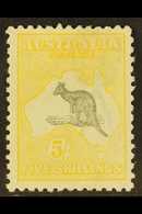 1915-27  5s Grey-black & Pale Yellow, Wmk Narrow Crown, SG 42c, Very Fine Mint. For More Images, Please Visit Http://www - Altri & Non Classificati