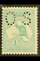 OFFICIAL  1914 1s Emerald Roo Punctured "OS", SG O25, Fine Mint, Very Fresh. For More Images, Please Visit Http://www.sa - Altri & Non Classificati