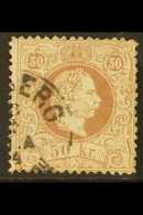 1874-84  50k brown, Fine Printing, perf.12, Mi 41 II D, Small Wrinkle On Corner, Otherwise Fine Used With C.d.s. Postmar - Altri & Non Classificati