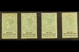 1888  1s, 2s, 2s6d & 5s Green And Black Values, SG 15/18, Mint, Fresh Appearance, The 1s With A Couple Of Short Perfs &  - Other & Unclassified