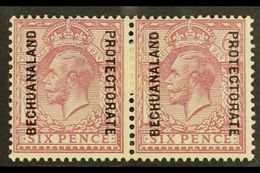 1925  6d Purple On Ordinary Paper, Ovptd, SG 97, Very Fine Mint Pair. For More Images, Please Visit Http://www.sandafayr - Other & Unclassified