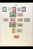 BELGIAN CONGO  1887-1960 FINE MINT & USED COLLECTION On Leaves, Inc 1910 To 5f Used, 1931-39 Set Mint Or Used, 1934-39 A - Altri & Non Classificati