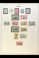 BELGIAN CONGO  1887-1960 FINE MINT & USED COLLECTION On Leaves, Inc 1910 To 5f Used, 1931-39 Set Mint Or Used, 1934-39 A - Other & Unclassified